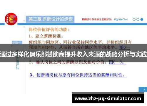 通过多样化俱乐部赞助商提升收入来源的战略分析与实践 通过多样化俱乐部赞助商提升收入来源的战略分析与实践